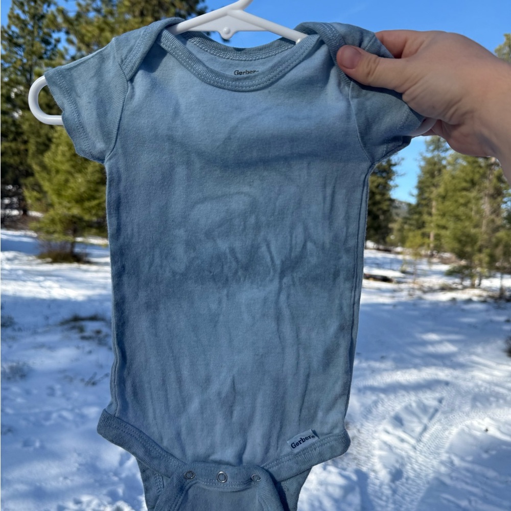 Natural Indigo Soft Denim Blue Bodysuit
